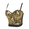 Image of Women's Gold or Silver Sequin Cropped Tops