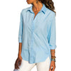 Image of Women's Office Lady Chiffon Irregular Shirt