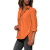 Image of Women's Office Lady Chiffon Irregular Shirt