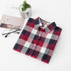 Image of Autumn & Winter women slim long sleeve cotton Blouse