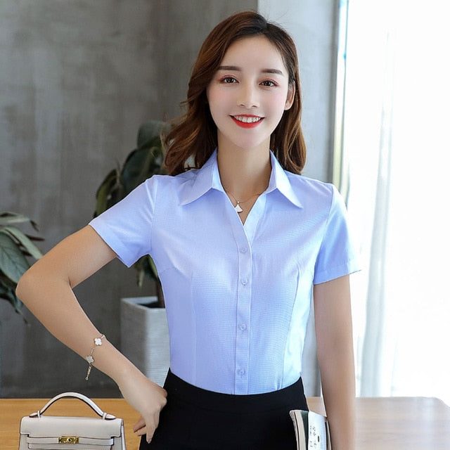 Womens and Blouses Cotton Women Shirts Solid