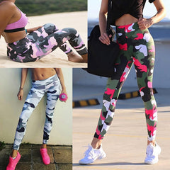 Fitness Legging Anti Cellulite Pants Activewear Camouflage