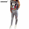 Image of Hot Selling Women Casual Sportswear Lovely Printed Hoodies long-sleeved Suit