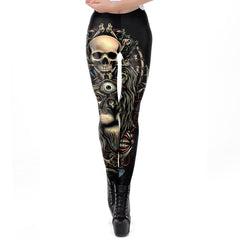 2019 Skull New Design Punk Women Legging