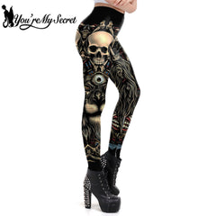 2019 Skull New Design Punk Women Legging