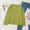 Image of autumn long Sleeve casual loose Tshirt korean ulzzang Women T-shirts stripe pink tops