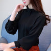 Image of long sleeve women blouse shirt for plus size women