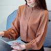 Image of long sleeve women blouse shirt for plus size women