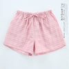 Image of Summer Women Sleep Shorts Cotton Gauze Pajamas Pants