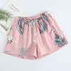 Image of Summer Women Sleep Shorts Cotton Gauze Pajamas Pants