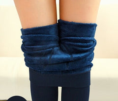 Bright Velvet Knitted Thick Legging Super Elastic Pants