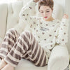 Image of Women Pajama Sets for  Autumn and  winter Flannel