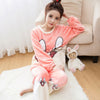 Image of Women Pajama Sets for  Autumn and  winter Flannel