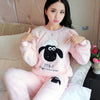 Image of Women Pajama Sets for  Autumn and  winter Flannel