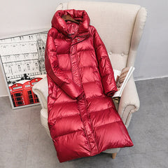 Long Thick Coat For Women Hooded Down Parka Warm Female Clothes Waterproof