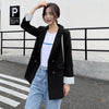 Image of Casual Double Breasted Women Jackets Notched Collar