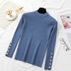 Image of Women Long Sleeve Turtleneck Pure Slim Sweater