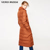 Image of Vero Moda new 90% white duck down side pocket oversize long down jacket women