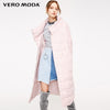 Image of Vero Moda new 90% white duck down side pocket oversize long down jacket women