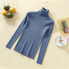 Image of Women Turtleneck Casual Pure Cashmere Pullover Autumn Winter Solid Long Sleeve