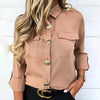 Image of Blouse Blusa Feminina Women Shirts With Pocket