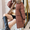 Image of Winter Hooded Warm Down Coat Women Casual Long Down Jackets