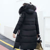 Image of Winter Hooded Thicken Down Coat Women Long Warm Slim Down Jackets Vogue