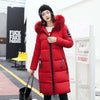 Image of Winter Hooded Thicken Down Coat Women Long Warm Slim Down Jackets Vogue