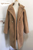 Image of 2019 new teddy coat faux fur long coat women lamb fur coat 10 color thick coat