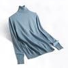 Image of Cashmere Sweater Thin Basic Knitted Sweater Women Turtleneck Pullovers