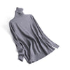 Image of Cashmere Sweater Thin Basic Knitted Sweater Women Turtleneck Pullovers