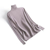 Image of Cashmere Sweater Thin Basic Knitted Sweater Women Turtleneck Pullovers