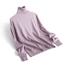 Image of Cashmere Sweater Thin Basic Knitted Sweater Women Turtleneck Pullovers