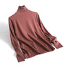 Image of Cashmere Sweater Thin Basic Knitted Sweater Women Turtleneck Pullovers