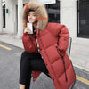 Image of Winter Hooded Warm Down Coat Women Casual Long Down Jackets