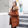 Image of Winter Hooded Warm Down Coat Women Casual Long Down Jackets