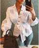 Image of Long Sleeve Fashion Women V Neck Tops And Blouses