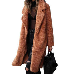 Faux Fur Coat Women Warm Teddy Bear Coat Ladies Fur Jacket