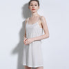 Image of summer 2019 new linen cotton mid-length dress sleeveless sling bottom