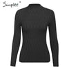 Image of Simplee Knitted jumper sweater women autumn winter Long sleeve top turtleneck female sweater ladies bestmatch pullover jumpers