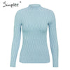 Image of Simplee Knitted jumper sweater women autumn winter Long sleeve top turtleneck female sweater ladies bestmatch pullover jumpers