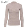 Image of Simplee Knitted jumper sweater women autumn winter Long sleeve top turtleneck female sweater ladies bestmatch pullover jumpers