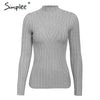 Image of Simplee Knitted jumper sweater women autumn winter Long sleeve top turtleneck female sweater ladies bestmatch pullover jumpers