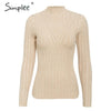 Image of Simplee Knitted jumper sweater women autumn winter Long sleeve top turtleneck female sweater ladies bestmatch pullover jumpers