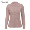 Image of Simplee Knitted jumper sweater women autumn winter Long sleeve top turtleneck female sweater ladies bestmatch pullover jumpers