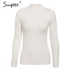 Image of Simplee Knitted jumper sweater women autumn winter Long sleeve top turtleneck female sweater ladies bestmatch pullover jumpers