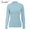 Image of Simplee Knitted jumper sweater women autumn winter Long sleeve top turtleneck female sweater ladies bestmatch pullover jumpers