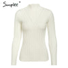 Image of Simplee Knitted jumper sweater women autumn winter Long sleeve top turtleneck female sweater ladies bestmatch pullover jumpers