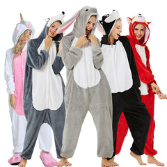 Adults Animal Pajamas Cartoon Sleepwear Unicorn Pajamas