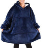 Image of Winter Thick Comfy TV Blanket Sweatshirt Solid Warm Hooded Blanket